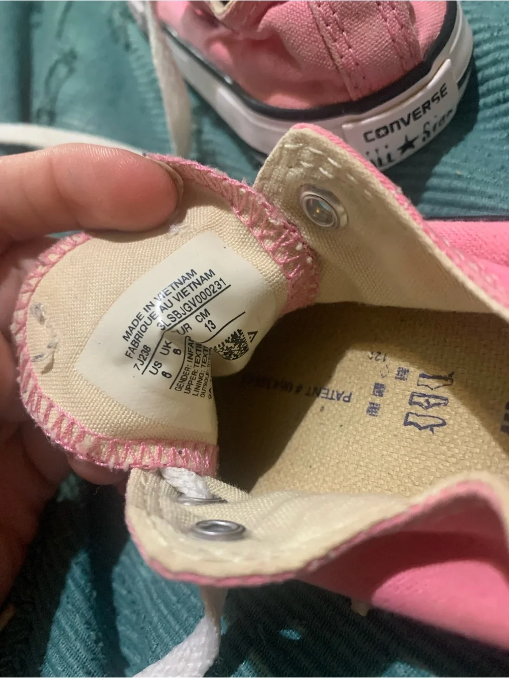 Toddler girls pink Converse Low-Top 6